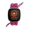 DKEnjoy Watch Band Compatible with Fitbit Versa 3/Sense Strap, Woven Nylon Replacement Accessories Bracelet Adjustable Wristband (Hot Pink) view 2