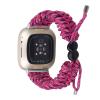 DKEnjoy Watch Band Compatible with Fitbit Versa 3/Sense Strap, Woven Nylon Replacement Accessories Bracelet Adjustable Wristband (Hot Pink) view 3