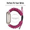 DKEnjoy Watch Band Compatible with Fitbit Versa 3/Sense Strap, Woven Nylon Replacement Accessories Bracelet Adjustable Wristband (Hot Pink) view 4