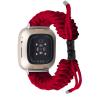 DKEnjoy Watch Band Compatible with Fitbit Versa 3/Sense Strap, Woven Nylon Replacement Accessories Bracelet Adjustable Wristband (Red) view 3