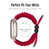 DKEnjoy Watch Band Compatible with Fitbit Versa 3/Sense Strap, Woven Nylon Replacement Accessories Bracelet Adjustable Wristband (Red) view 4