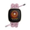 DKEnjoy Watch Band Compatible with Fitbit Versa 3/Sense Strap, Woven Nylon Replacement Accessories Bracelet Adjustable Wristband (Pink) view 2