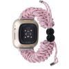 DKEnjoy Watch Band Compatible with Fitbit Versa 3/Sense Strap, Woven Nylon Replacement Accessories Bracelet Adjustable Wristband (Pink) view 3
