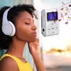 Archuu Mini Portable MP3 Player with BackClip LCD Screen Mini MP3 Music Player Portable Digital Music Media Player Support Memory Card for Running & Sports(Silver) view 3
