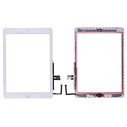 ePartSolution Wholesale Digitizer Touch Screen Glass Lens + Home Button Replacement for iPad 6th Gen iPad 6 A1893 A1954 USA (White)