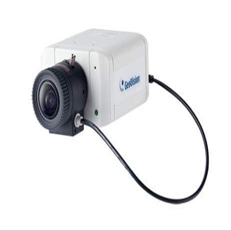 GEOVISION GV-BX4700-FD 4MP H.265 Super Low Lux WDR Pro Face Detection Box Built-in/External Microphone PoE Network Bullet Camera with f3~10.5mm Lens, RJ45 Connection