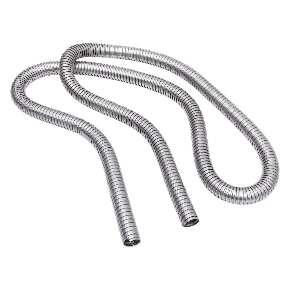 FAVOMOTO 3m Stainless Steel Cable Sleeve Protector Flexible Wire Hose Guard for Abrasion-Resistant
