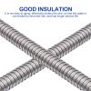 FAVOMOTO 3m Stainless Steel Cable Sleeve Protector Flexible Wire Hose Guard for Abrasion-Resistant view 3