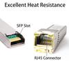 10G SFP+ RJ45 Copper Transceiver, 10G T Copper Module 10GBase-T SFP CAT.6a/7 up to 30 Meters Compatible with Cisco,Ubiquiti,Netgear,D-Link,Supermicro,TP-Link,Broadcom Mikrotik,Unifi view 4