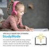 BuddyPhones Play Plus | Wired or Wireless Foldable Bluetooth Kids Headphones + Microphone - SafeAudio Volume-Limiting Options, Voice Enhancing Study Mode + Answer/Playback Button (Rose Pink) view 3