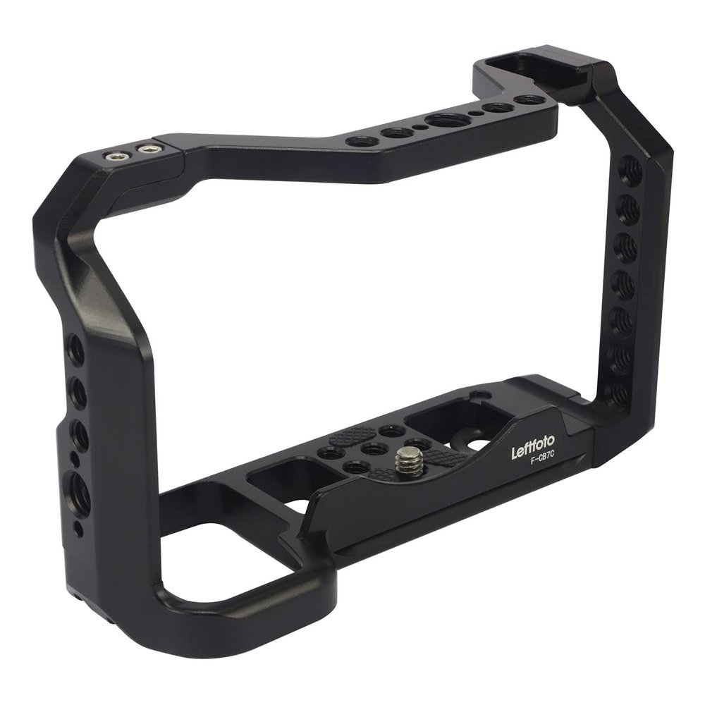 Camera Full Cage for Sony Alpha 7C A7C,Extension Mount Microphone Fill Light Bracket Filming Accessories,with Cold Shoe/Wrench