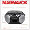 Magnavox MD6924 Portable Top Loading CD Boombox with AM/FM Stereo Radio in Black | CD-R/CD-RW Compatible | LED Display | AUX Port Supported | Programmable CD Player | (Renewed) view 2