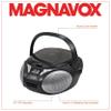 Magnavox MD6924 Portable Top Loading CD Boombox with AM/FM Stereo Radio in Black | CD-R/CD-RW Compatible | LED Display | AUX Port Supported | Programmable CD Player | (Renewed) view 3
