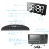 ThreeH Alarm Clock Radio with USB Charging Ports Electric Clocks with Brightness Adjustable 12/24 Hour Snooze Function Green view 2