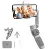 Zhiyun Smooth Q3 Combo, 3-Axis Phone Gimbal with Fill Light and Gimbal Bag, Portable & Foldable, Gesture Control, Video Recording, Auto Tracking Gimbal Stabilizer for Smartphone for iPhone & Android view 1