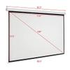 Leadzm 100 INCH 4:3 Manual Projector Screen Matte White view 4