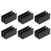 01 CPU Heat Sink, Aluminum Cooling Radiator Aluminum Q8.5x8x16 20Pcs for IC Radiators for Routers for CPUs view 1