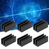 01 CPU Heat Sink, Aluminum Cooling Radiator Aluminum Q8.5x8x16 20Pcs for IC Radiators for Routers for CPUs view 4