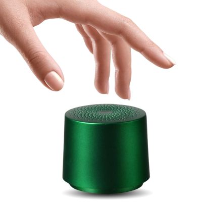 HOAIYO TWS Portable Wireless Speaker with Built in Mic and Play 2 Speakers Together (Green)