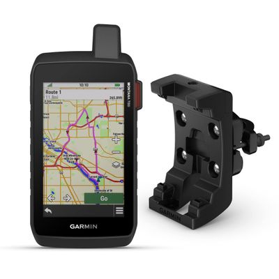 Garmin Montana 750i Rugged GPS Touchscreen Navigator with inReach Technology and North America Maps (010-02347-00) with Garmin Bicycle Handlebar Mount Bundle