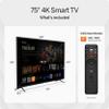VIZIO 75-Inch V-Series 4K UHD LED Smart TV with Voice Remote, Dolby Vision, HDR10+, Alexa Compatibility, V755-J04, 2022 Model view 4