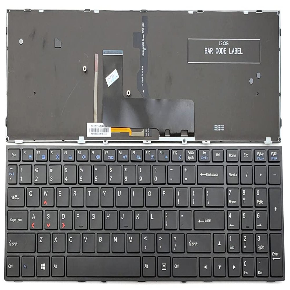 laptoppartshub LPH Replacement US Backlit Keyboard for Clevo P650SA P650SE P650SG P651SE P651SG P650RE3 P650RE6 P651RE P651RE6 P651RP6-G