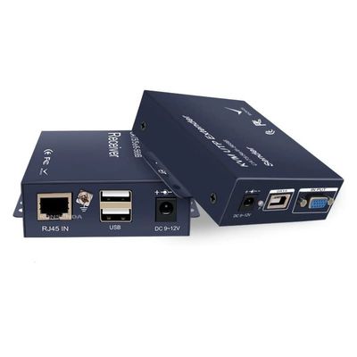 Up to 656Ft/200m,VGA KVM UTP Extender Video Audio Over RJ45 Cat5e Cat6 Sender Receiver Set