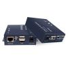 Up to 656Ft/200m,VGA KVM UTP Extender Video Audio Over RJ45 Cat5e Cat6 Sender Receiver Set view 1