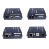 Up to 656Ft/200m,VGA KVM UTP Extender Video Audio Over RJ45 Cat5e Cat6 Sender Receiver Set view 3