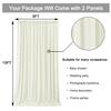 10ftx10ft Ivory Wrinkle-Free Backdrop Drapes Curtains, Ivory Polyester Background Decorations for Wedding Home Party Supplies view 3