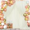 10ftx10ft Ivory Wrinkle-Free Backdrop Drapes Curtains, Ivory Polyester Background Decorations for Wedding Home Party Supplies view 4