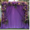 10ftx10ft Purple Wrinkle-Free Backdrop Drapes Curtains, Purple Polyester Background Decorations for Wedding Home Party Supplies view 1