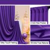 10ftx10ft Purple Wrinkle-Free Backdrop Drapes Curtains, Purple Polyester Background Decorations for Wedding Home Party Supplies view 4