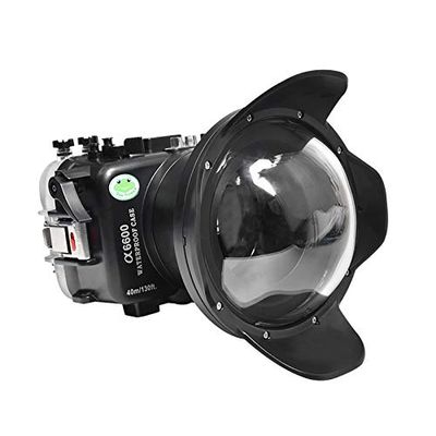 Seafrog Professional Waterproof Diving Housing 6" Dry Dome Port Kit, A6600 16-35mm Underwater 40m/130fit Diving Case