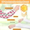 Geyoga 6 Pairs Sublimation Arm Sleeves, UV Sun Protection Blank Cooling Arm Sleeves Sublimation for Sports, Football, Basketball, Women Driving, Golfing, Fishing, Cycling, Hiking view 4