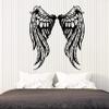 Vinyl Wall Decal Angel Woman Wings Symbol Bedroom Interior Stickers Mural Large Decor (g5606) Black view 1