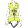 PETZL HI-VIZ High Visibility Vest for NEWTON Harnesses - Yellow view 2