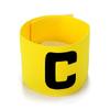 ccHuDE 6 Pcs Adjustable Elastic Soccer Captain Armband Arm Bands Football Basketball Player Bands for Youth Adult Yellow view 2