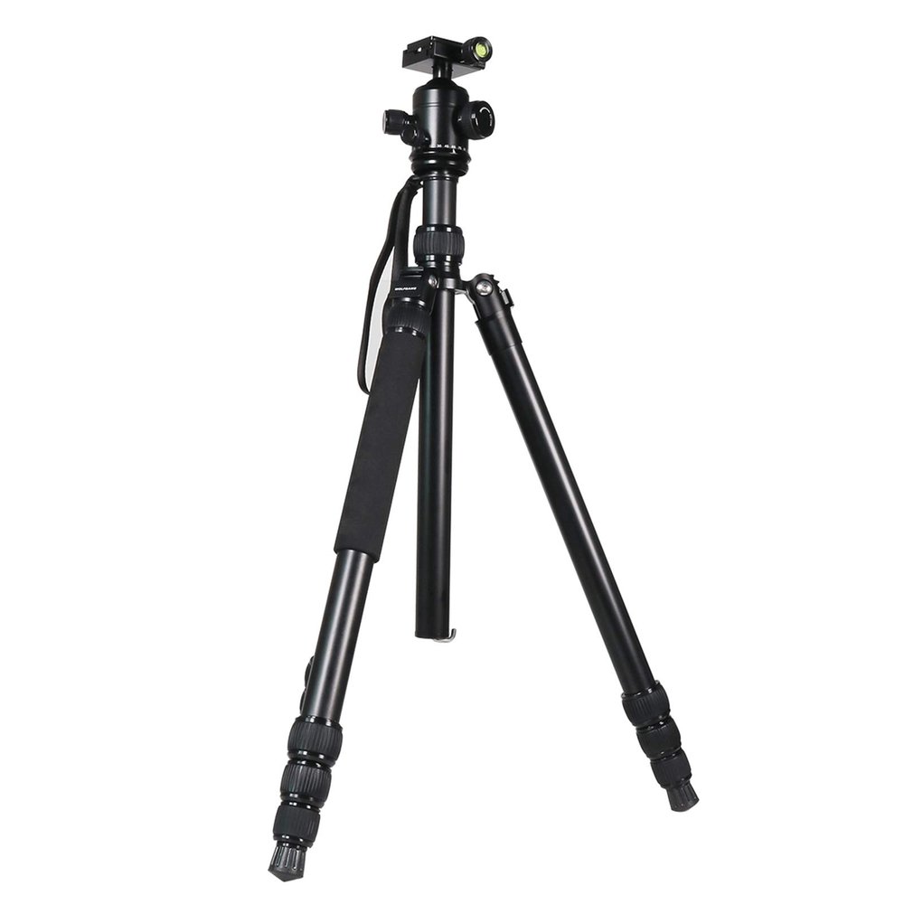 Aluminum 360 Panorama Ball Head Quick Release Plate DSLR Camera Tripod for Travel