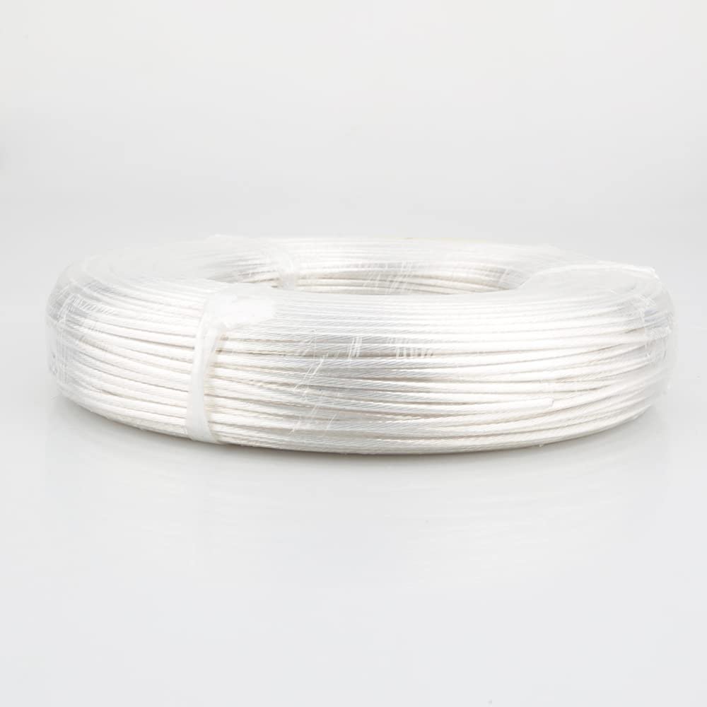 5m High Purity Silver Plated 6N OCC Wire Copper Cable For Hifi Audio DIY Amplifier Headphone Speaker cable (Color : 4.0MM square)