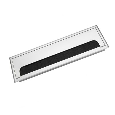 Aluminium Desk Cable Hole Cover, Desk Computer Wire Cable Tidy Outlet, Cable Outlet Insert for Management of Office & Computer Desk Wires(L), Solar Switch Board and Socket Cover