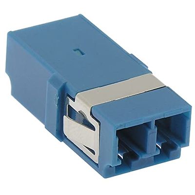 Beszin LC-LC/UPC Singlemode Duplex Fiber Optic Coupler/Adapter Without Mounting Flange (1-Piece)