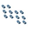 Beszin LC-LC/UPC Singlemode Duplex Fiber Optic Coupler/Adapter Without Mounting Flange (12-Pack) view 1