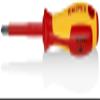 KNIPEX Tools 98 24 01 P1 Screwdriver, 3 1/4-Inch, 1000V Insulated view 1
