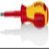 KNIPEX Tools 98 20 25 3/32-Inch Slotted Screwdriver, 3-Inch Insulated view 1