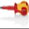 KNIPEX Tools 98 20 30 7/64-Inch Slotted Screwdriver, 4-Inch, 1000V Insulated view 1