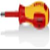 KNIPEX Tools 98 24 00 P0 Screwdriver, 2 3/8-Inch, Insulated view 1