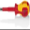 KNIPEX Tools 98 20 40 5/32-Inch Slotted Screwdriver, 4-Inch, 1000V Insulated view 1