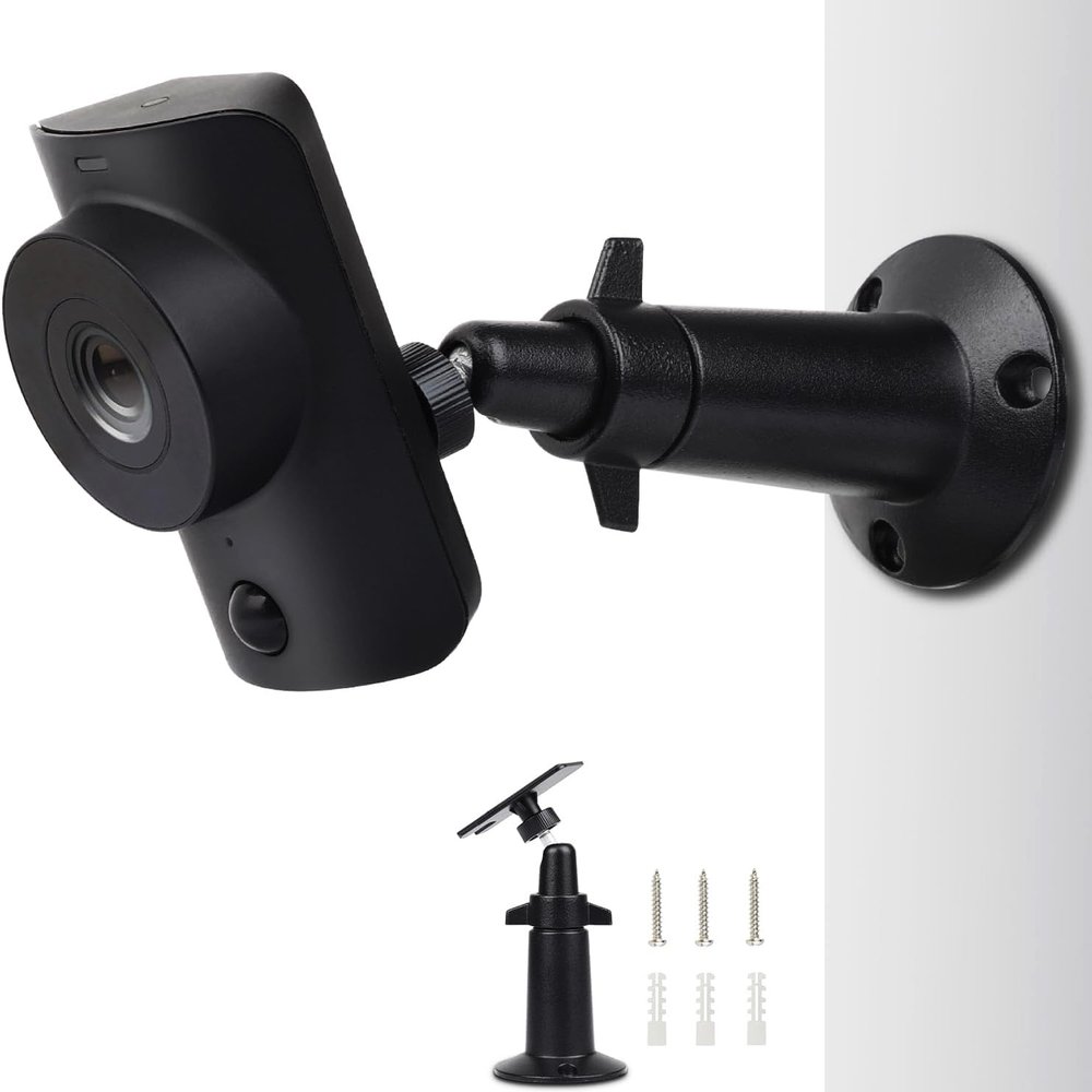 UYODM Wall Mount Compatible with SimpliSafe SimpliCam 1080p Wired Indoor Home Security Camera, 360 Degree Adjustable Aluminium Wall Mounting Bracket for SimpliSafe Indoor Cam 1Pack,Patent Pending