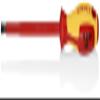 KNIPEX Tools 98 20 80 5/16-Inch Slotted Screwdriver, 7-Inch, Insulated view 1